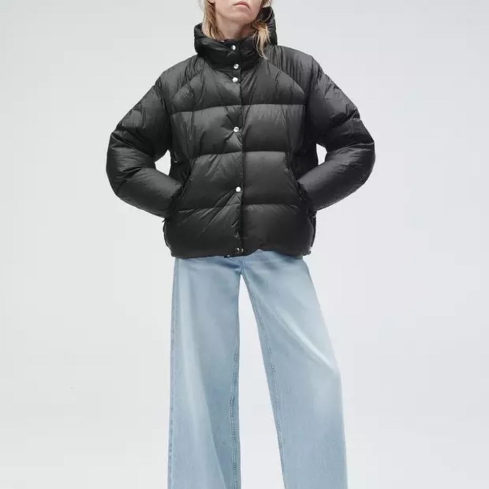 Rag & Bone Joelle Nylon Black Puffer Size M